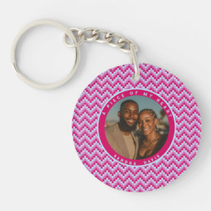 Chic Father'S Day Gifts Stripe Pattern Key Ring