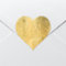 Chic Faux Gold Foil Heart Stickers