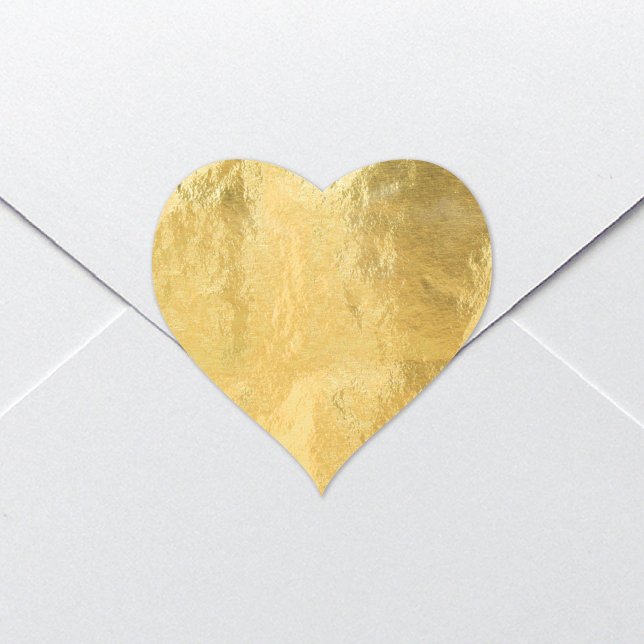 Chic Faux Gold Foil Heart Stickers (Creator Uploaded)