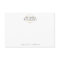 Chic Faux Gold Gemstone Jewellery Flat Note Card