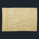 Chic Faux Gold Glitter Luxury Kitchen Towel<br><div class="desc">Sparkle and shine! Add some sparkle and shimmer to your kitchen with this elegant and chic kitchen towel. This chic kitchen towel features faux gold glitter so you don't have to worry about glitters going all over the place. Other items are available.</div>
