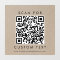Chic Faux Kraft Typography Business Custom QR Code