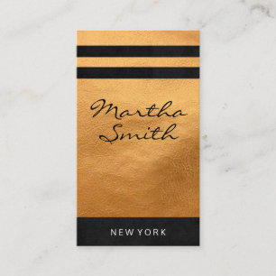 Chic Faux Leather   Executive II Business Card