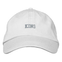 Chic Featuring Striking Embroidered King White-Hat
