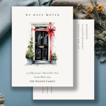 Chic Festive Winter Front Door We have Moved