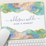 Chic Fire Opal Rainbow Gemstone Mouse Pad<br><div class="desc">Chic Fire Opal Rainbow Gemstone Mouse Pad. Perfect for a beauty salon,  hair stylist,  makeup artist,  or cosmetologist.</div>