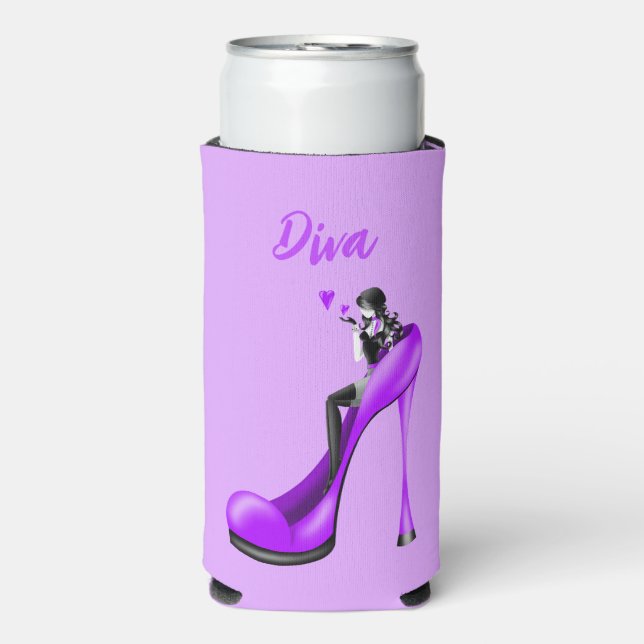 Chic & Flirty Can Cooler – Fashionable Elegance (Seltzer Front)