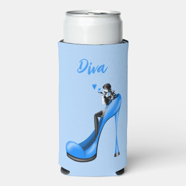 Chic & Flirty Can Cooler – Fashionable Elegance (Seltzer Front)