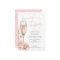 Chic  floral champagne flutes brunch and bubbly in