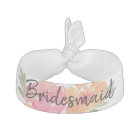 Chic floral hair tie bridesmaid gift