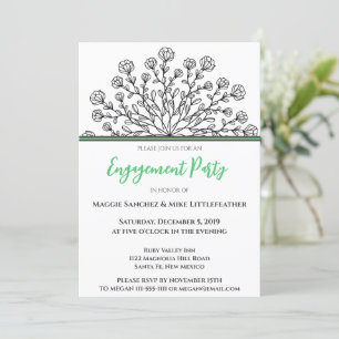 Chic Floral Mandala  Invitation