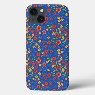 Chic Floral Miniprint on Blue iPhone 6 Xtreme Case