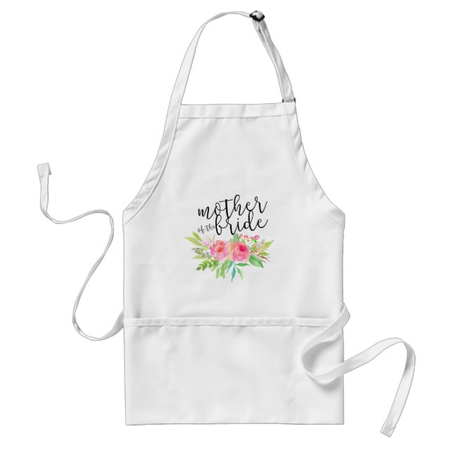 Chic Floral|Mother of the Bride Standard Apron (Front)