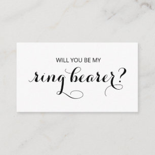Chic Flourish   Will You Be My Ring Bearer? Enclosure Card