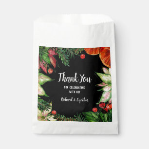 Chic Flowers Orange Slices Berries Favour Bags