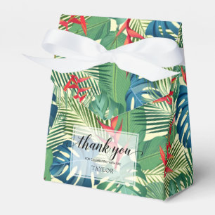 Chic Flowers Palms Monstera  Favour Box