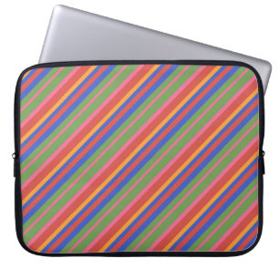 Chic Folk Art Collection Striped Laptop Sleeve