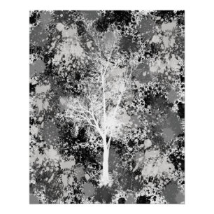 Chic Forest Abstract Poster