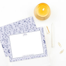 Chic French Blue Florals