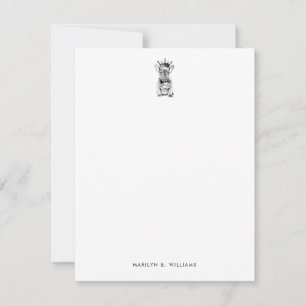 Chic French Bulldog Frenchie Love Crown Card