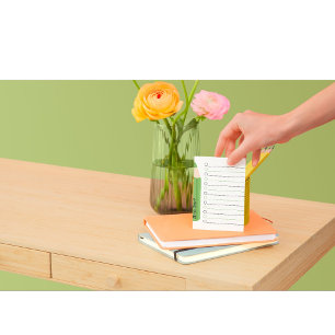 Chic Fun Green Pencil Lined Personalised Teacher Notepad