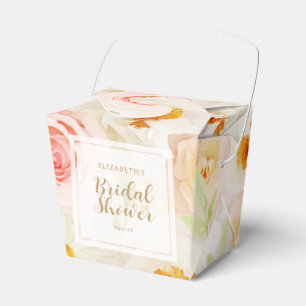 Chic Garden Flowers Bridal Shower Favour Box