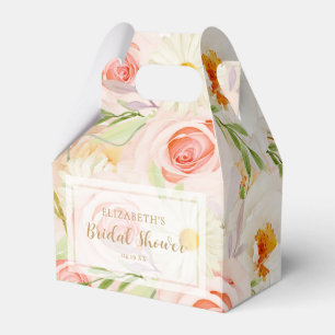 Chic Garden Flowers Bridal Shower Favour Box