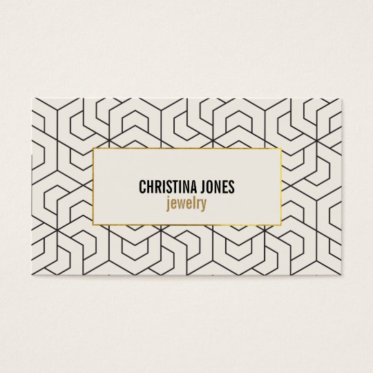 ★ Chic Geometric business card template ★