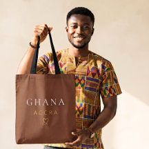 Chic Ghana Accra Monogram Design-West Africa Gift