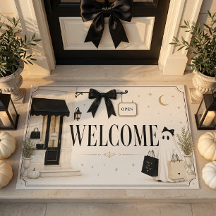 Chic Ghost Boutique Welcome Halloween Doormat