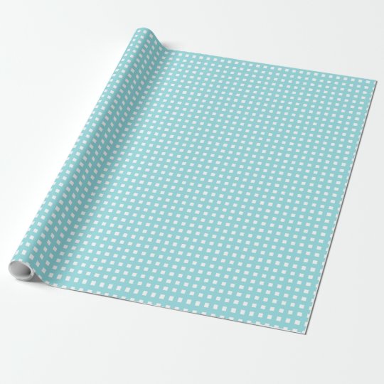 CHIC GINGHAM WRAPPING PAPER_ISLAND PARADISE AQUA WRAPPING PAPER