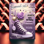 chic girl sweet 16 sneaker ball 16th Birthday Invitation<br><div class="desc">Step into style with our "Chic Girl Sweet 16 Sneaker Ball" 16th Birthday Invitation! This trendy design, featuring stylish sneakers and chic elements, sets the stage for a fashionable celebration. Order now and let the birthday festivities commence – it's time to create unforgettable memories with an invitation that promises a...</div>