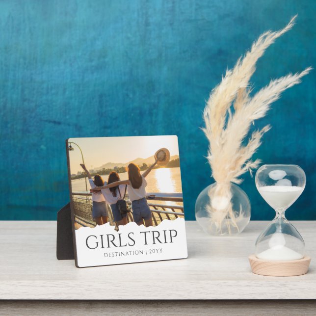 Chic Girls Trip | Girls weekend Custom Photo Plaque (Insitu)
