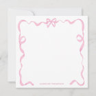 Chic Girly Blush Pink Bow Ribbon Frame