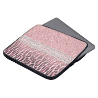 Chic Girly Pink Leopard animal print Glitter Image