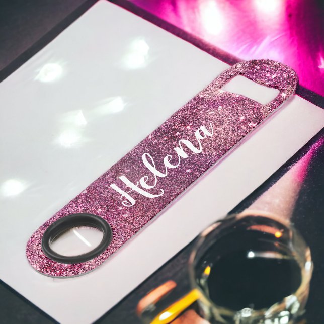 Chic girly purple nebula glitter sparkles monogram (Chic girly purple nebula glitter sparkles monogram bar key)