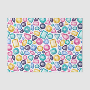Chic Girly Shiny Diamond Gemstones Tissue Paper