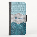 Chic girly teal mint green glitter silver monogram case<br><div class="desc">Pretty chic and elegant girly faux glitter bling in mint, green teal and faux silver glitter to create a special unique stylish case to protect your device. Beautiful, modern and cool cover for the trend-savvy and art-loving hip trendsetter. This stylish sophisticated design would be great for girls who enjoy wearing...</div>