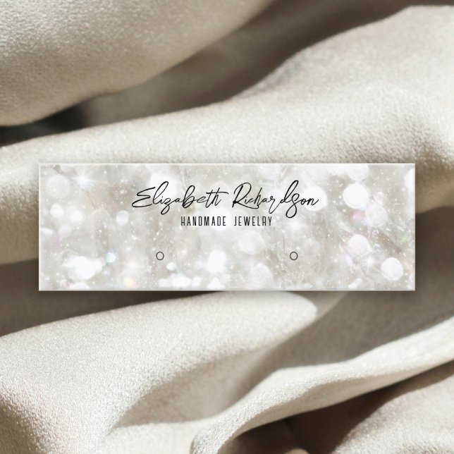 Chic Glam Elegant Crystal Jewellery Earring Displa Mini Business Card (Creator Uploaded)