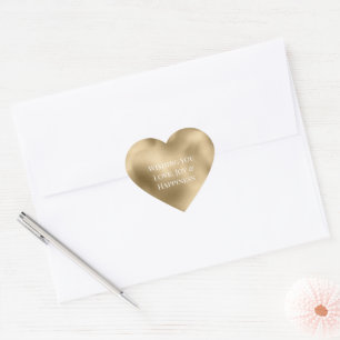 Chic Glam Gold  Heart Sticker