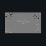 Chic glam gothic scary girl birthday party enclosure card<br><div class="desc">scary Gothic girl birthday party item for  girls</div>