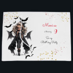Chic glam gothic scary girl birthday party large gift bag<br><div class="desc">scary Gothic girl birthday party item for  girls</div>