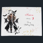 Chic glam gothic scary girl birthday party large gift bag<br><div class="desc">scary Gothic girl birthday party item for  girls</div>