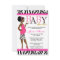 Chic Glam Modern Mum Pink Zebra Baby Shower