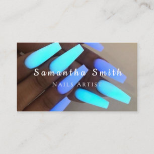 Chic Glam Nail Art Manicure Salon Nails Artist Business Card