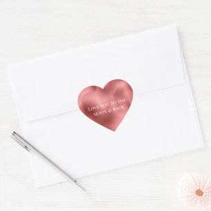 Chic Glam Red Heart Sticker
