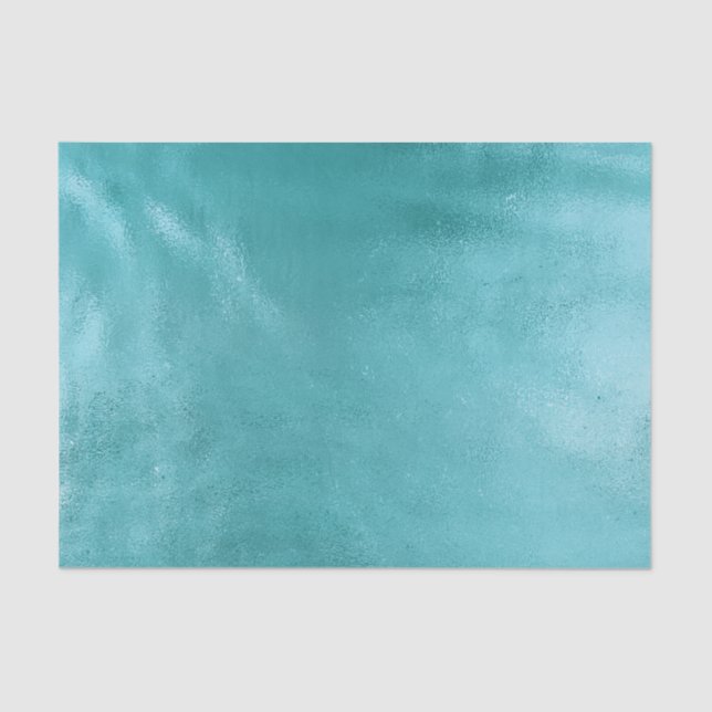 Chic Glam Turquoise Aqua Blue Tissue Paper (Front)