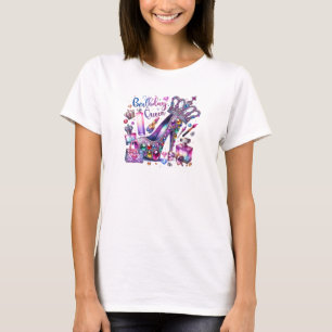 Chic glamour diamond high heel birthday queen T-Shirt