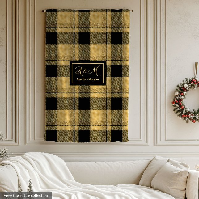 Chic Glamourous Birthday Gift Black Gold Blanket (Chic Glamorous Birthday Gift Black Gold Blanket)