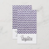 Chic Glitter Chevron Business Card Template (Front/Back)
